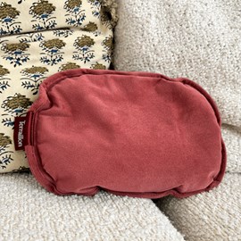 Bouillotte électrique sans fil rechargeable housse velours rose Terraillon