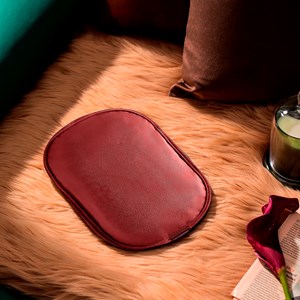 Bouillotte électrique sans fil rechargeable housse velours rose Terraillon