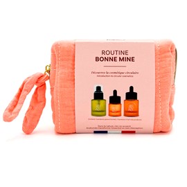 Trousse routine visage bonne mine 3 soins grand format made in France Andromée