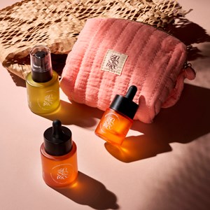 Trousse routine visage bonne mine 3 soins grand format made in France Andromée