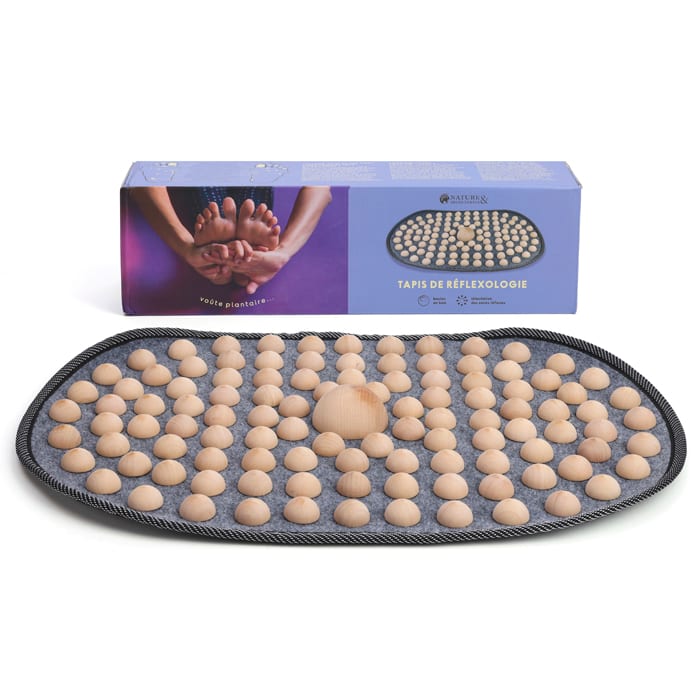 Tapis de réflexologie boules en bois 2026