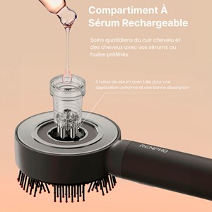 Brosse de massage cuir chevelu LED 3 en 1 rechargeable Renpho