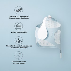 Masque de luminothérapie avancée visage led Glow Lola Bleu