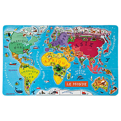 Carte du monde magnétique en puzzle (pour enfants 6 ans et +) - 49 x 3 –  MapsCompany - Travel and hiking maps