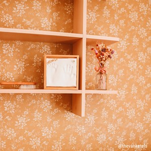 Boîte bambou pour empreintes de bébé