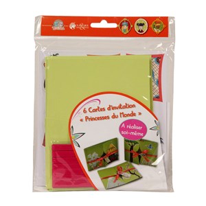 Cartes d'invitation Princesses du monde