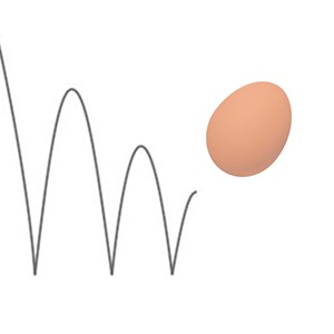 Balle oeuf rebondissante