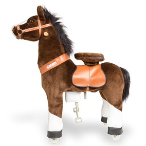 Cheval à roulettes chocolat Ponycycle