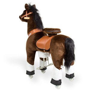 Cheval à roulettes chocolat Ponycycle