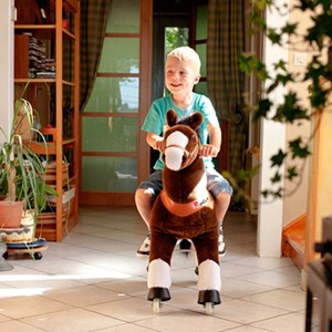 Cheval à roulettes chocolat Ponycycle