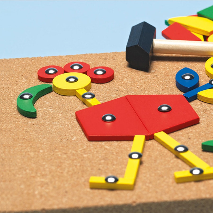 Jeu de reperage spatial avec modèles a reproduire - Montessori