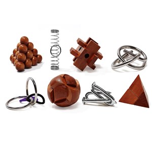 Coffret de 8 casse-tête Inventeurs