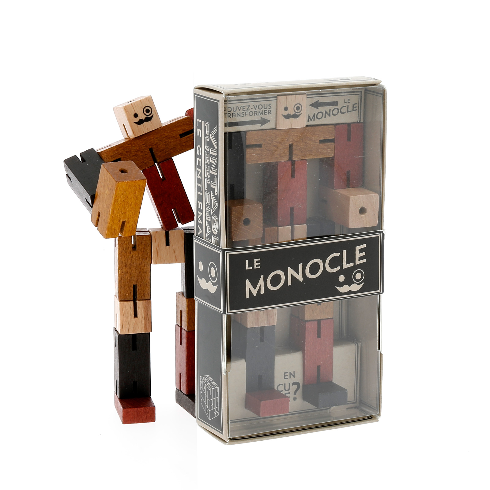 The Dapper Puzzle homme se transformer en un Cube Puzzle pouvez-vous faire en bois 