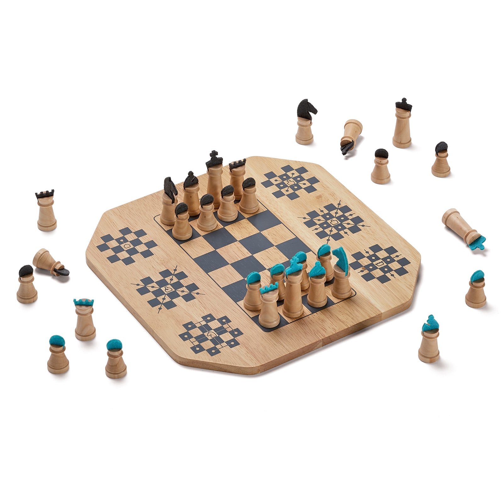 Léger jeu d'échecs jeu de plateau de bureau jeu jouet petit pour intérieur/extérieur 