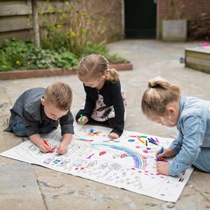 Tapis à colorier lavable en machine