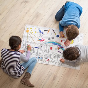 Tapis à colorier lavable en machine