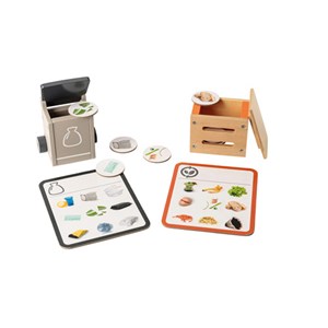 Jeu de tri sélectif en bois