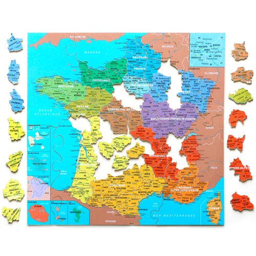 Puzzle France en bois