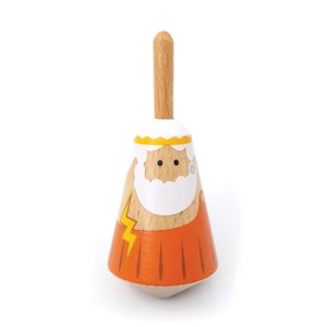 Toupie en bois dieux grecs