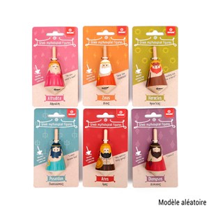 Toupie en bois dieux grecs