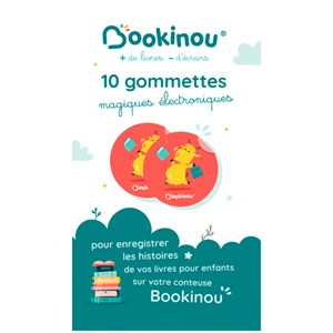 Pack 10 gommettes électroniques Bookinou