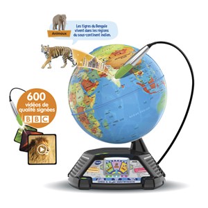 Globe vidéo avec écran interactif