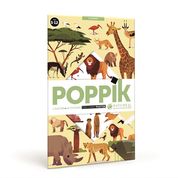 Poppik - Poster stickers Savane Poppik