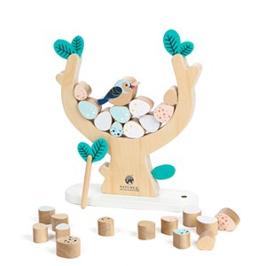 Jeu d'équilibre oiseau en bois