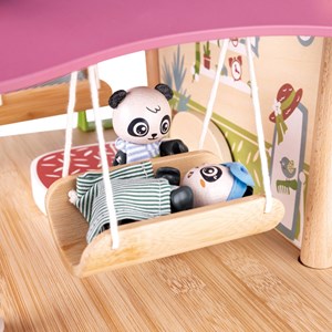 Maison des pandas en bambou