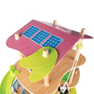 Maison des pandas en bambou