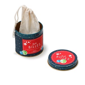 Jeu de billes avec boîte en métal