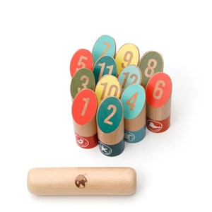 Jeu de quilles nordiques en bois