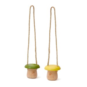 Échasses champignons en bois