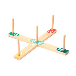 Jeu de lancer d’anneaux en bois