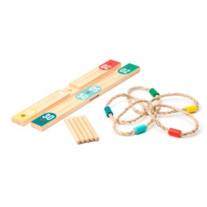 Jeu de lancer d’anneaux en bois