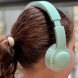 Casque audio pour enfant compatible enceinte Merlin Vert