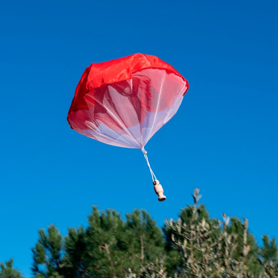 Parachute à Lancer à la Main pour Enfant, Jouet d'Extérieur