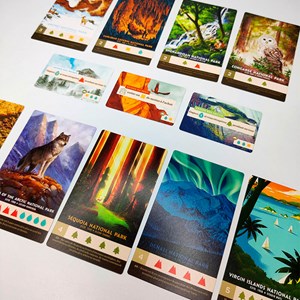 Jeu de cartes parc nationaux américains