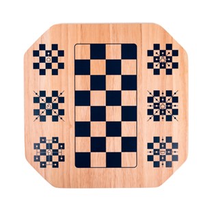 Jeu d'échecs 2 en 1 en bois