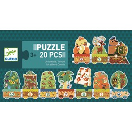 Puzzle train des chiffres