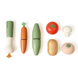 Légumes en bois à découper