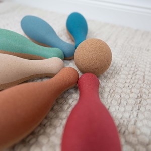 Jeu de quilles en liège