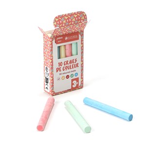 Boite de 10 craies colorées