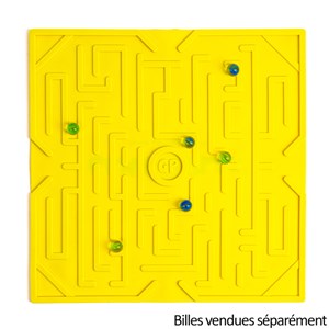 Tapis de jeu pour billes Game Plak' Jaune