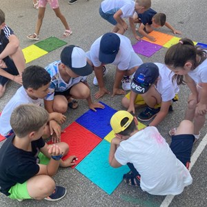Tapis de jeu pour billes Game Plak' Jaune