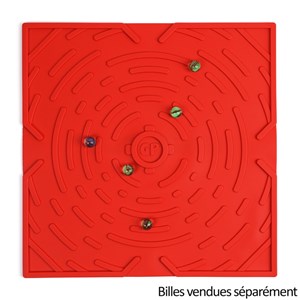 Tapis de jeu pour billes Game Plak' Rouge