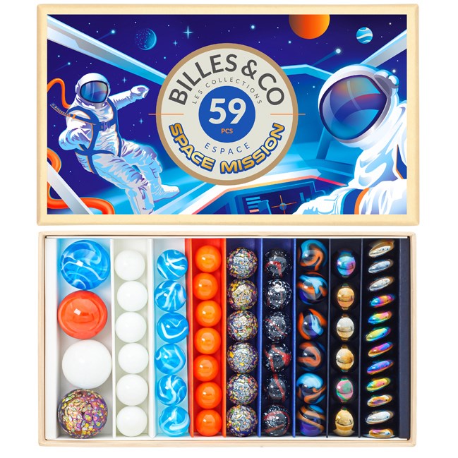 BILLES & CO - Coffret billes mission espace