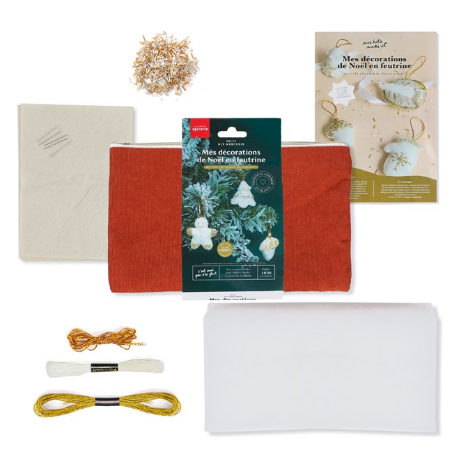 La Petite Epicerie - Kit décorations de Noël en feutrine
