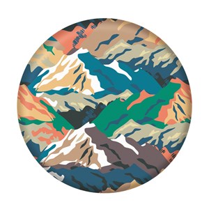 Freesbie souple en silicone Montagne
