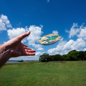 Freesbie souple en silicone Montagne